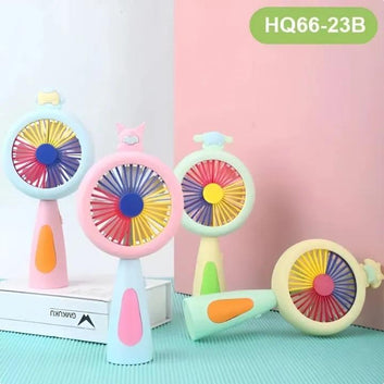 Rechargeable & Portable LED Lighting Mini Fan Electric Portable Mini Desk Fan